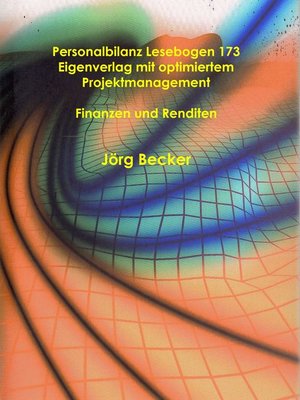 cover image of Personalbilanz Lesebogen 173 Eigenverlag mit optimiertem Projektmanagement